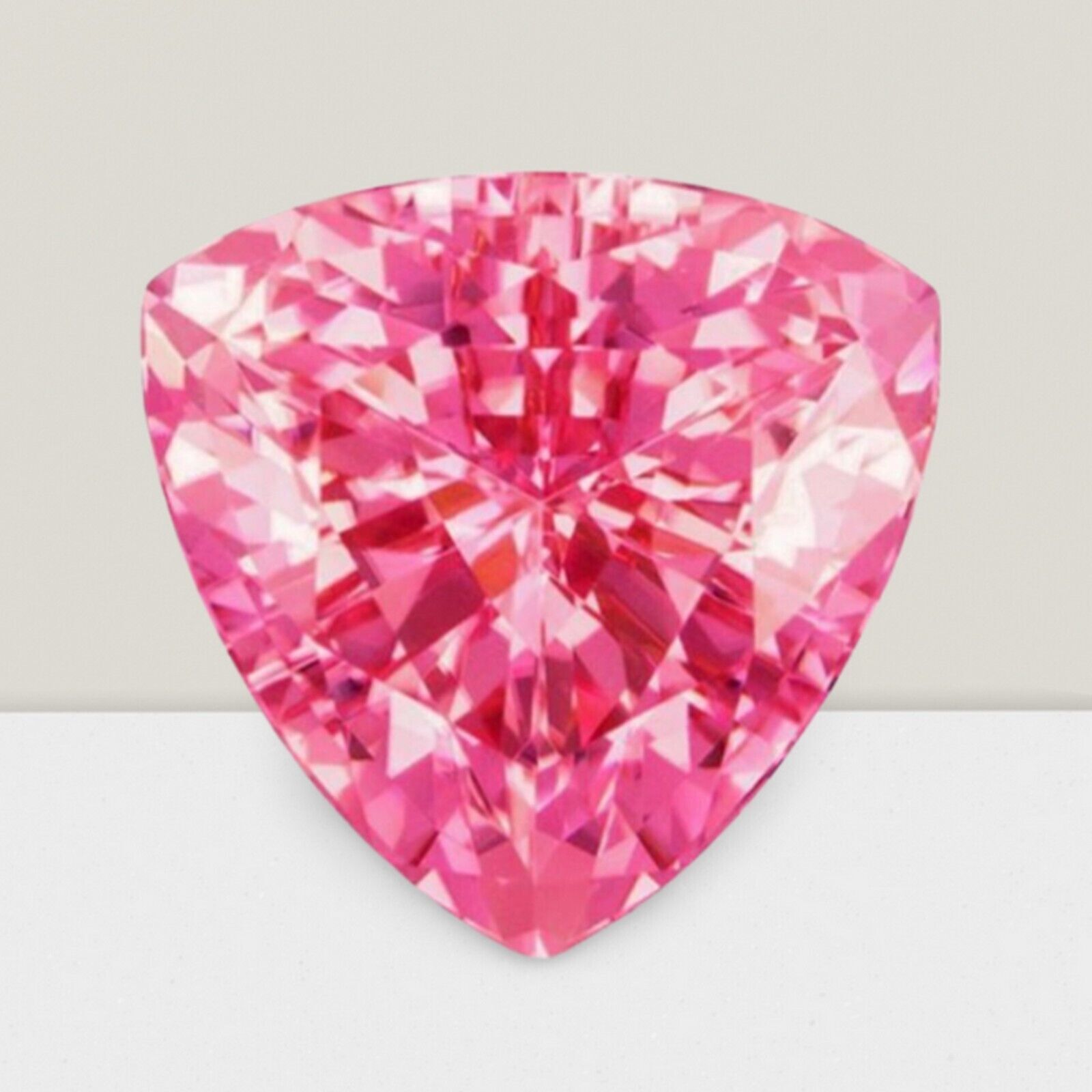 Pink Tourmaline Trillion Cut 0.15ct 4mm VVS Loose Gemstone