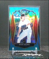 2021 Panini Select Dean Kremer Prizm Carolina Blue /35 Orioles