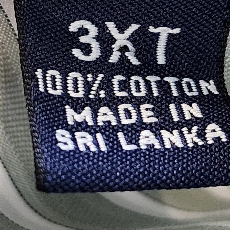 Roundtree & Yorke Men's  Two Ply Cotton Green/ White Striped Shirt  Sz 3XT - Imagem 4 de 4