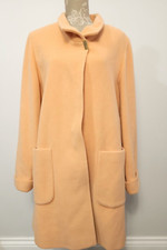 Basler Coat Size 14 Smart Wool Blend Concealed Button Peach