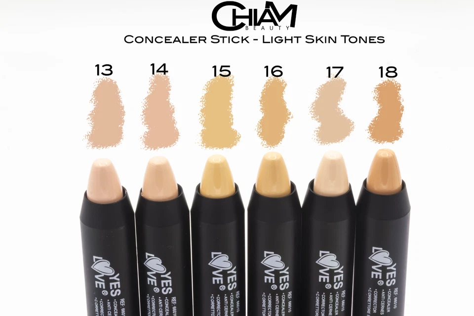 YesLove Concealer Stick Light Medium Dark Tone 18 Shades Colour Corrector Crayon - Image 3 of 4