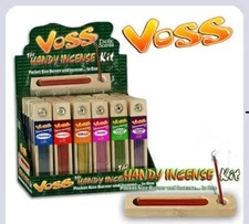 6 VOSS /JAZZ HANDY INCENSE KIT Pocket Size Burner Incense( 6 different incense)