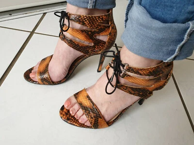 ESCARPIN FEMME NEW LOOK TALON 10 CM OUVERTE POINTURE 38 NEUVE - Photo 1/4