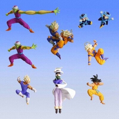 2007 HG 16 Vintage Dragon Ball Z Set of All 8 Gashapon Toy Bandai