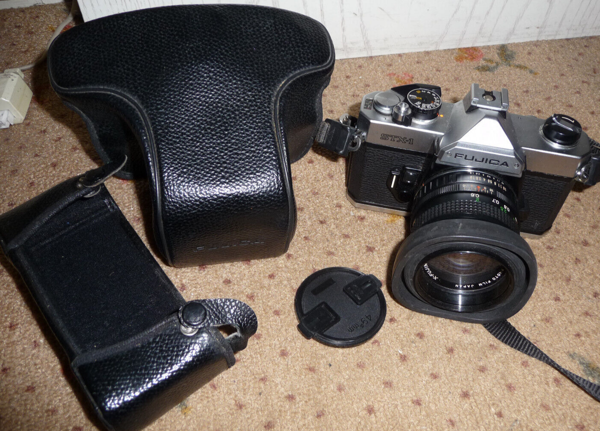 Appareil Photo Argentique Fujica STX-1N 35 Mm + Objectif X-Fujinon 50 Mm – Occasion état Convenable