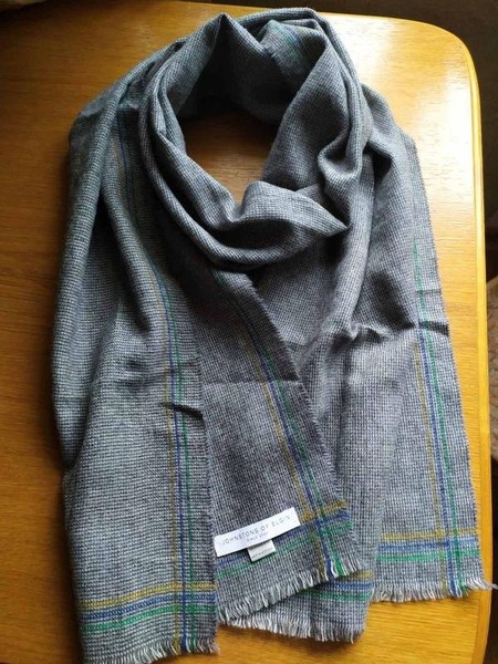 Women Johnstons of Elgin Scarf Grey One size