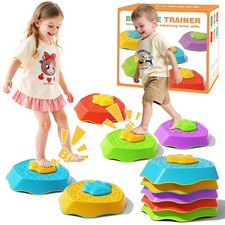 Voiced Stepping Stones for Kids, 5pcs Durable Non-Slip Balance Stones, Promot...