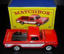 Matchbox 1963 Ford F-100 Pickup Truck Red Mint 2025 Replay The Classics Matchbox 1963 Ford F-100 Pickup Truck Red Mint 2025 Replay The Classics