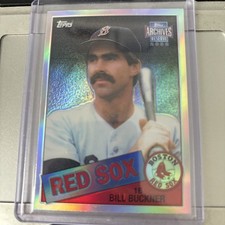 1985 Topps #65 Bill Buckner NM-MT REFRACTOR RED SOX! Beautiful Card!
