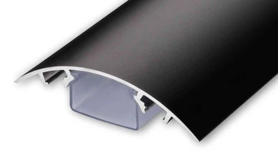 ALUNOVO TV Design Aluminium Kabelkanal in Schwarz matt in verschiedenen Längen - Bild 1 von 4