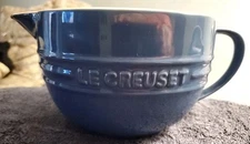 Le Creuset 2L Batter Bowl Mixing Azure/Blue Ombre  2 QT 2 L Handle Spout USED