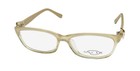 NEW OSCAR DE LA RENTA OSL 460 EYEGLASS FRAME FULL-RIM PLASTIC BEIGE WOMENS CAT