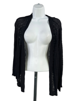 Torrid Women's Black Knit Long Sleeve Shrug Lightweight Sweater - Plus 3X