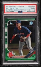 2019 Bowman Draft Chrome Green Refractor 59/99 Matthew Lugo PSA 9 MINT 05ns