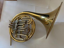 French Horn - With Case (both used)  & New Bach Mouthpiece (Beginner)
