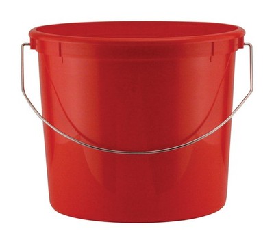 Leaktite 005Q55RD024 Solvent Resist 5 qt. Capacity Red Plastic Pail (Pack of 24)