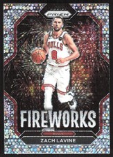 8818I 2022-23 Panini Prizm #4 Zach LaVine Fireworks Prizms Fast Break