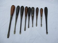 COLLECTION OUTILS ANCIENS LOT DE 9 ANCIENS TOURNEVIS U.S VINTAGE SCREWDRIVER