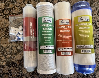 iSpring Stage 2 Multicolor Commercial Replacement Water Filter Pack Of 4