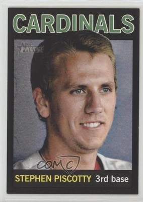 2013 Topps Heritage Minor League Edition Black 26/96 Stephen Piscotty #140 1h1