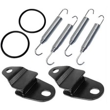 Exhaust Muffler Pipe Springs Hangers O-Rings For Yamaha Banshee YFZ350 Repair