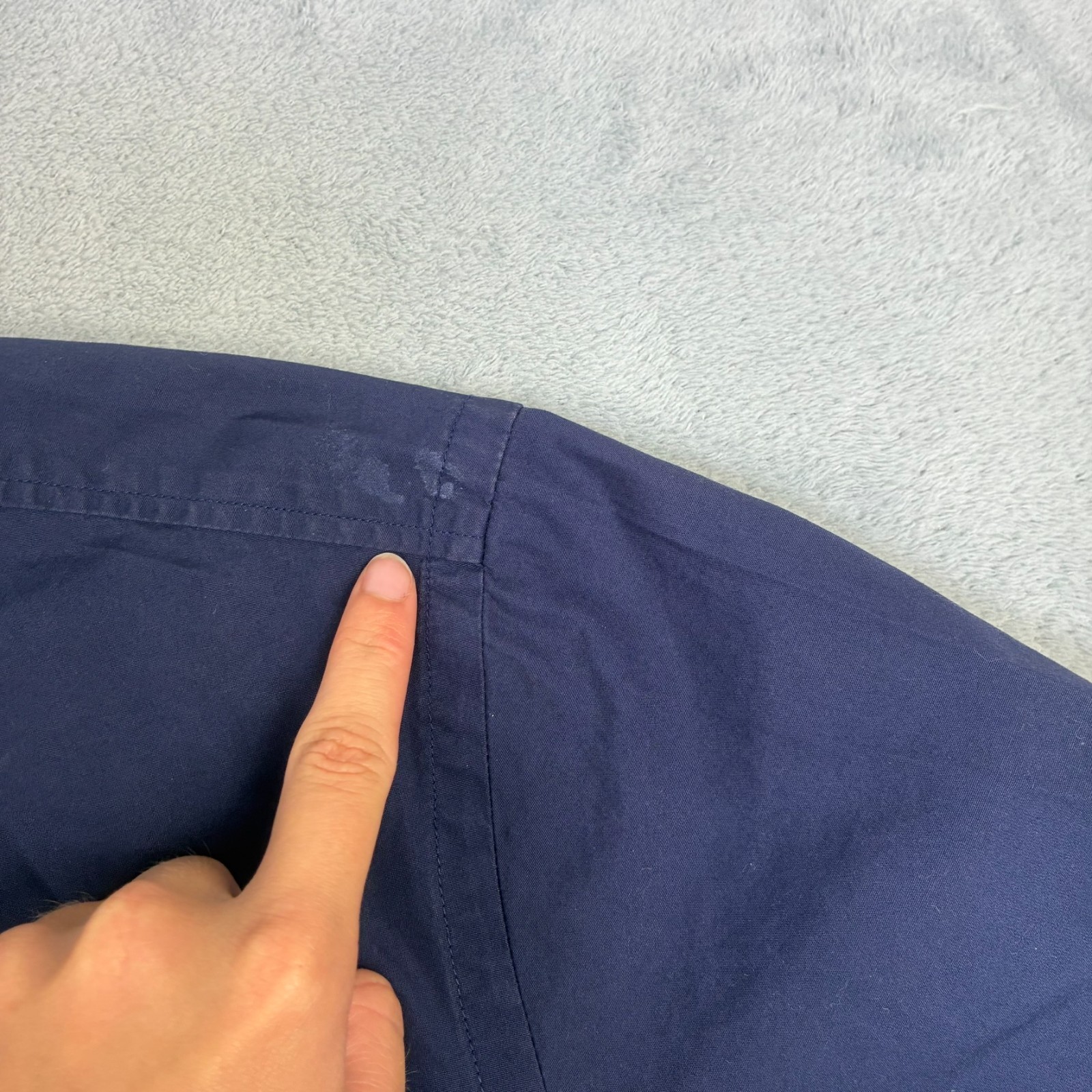 VTG Vivienne Westwood Man Navy Blue Orb Pocket Size 48 / Medium S/S Shirt image 7
