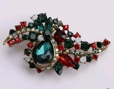 Vintage Look Pin brooch Red Fashion jewelry 2.5 inch Free Shipping G492