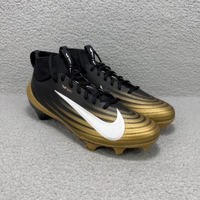 Nike Air Zoom Vapor Pro 1 Mens 10 Shoes Black Metallic Gold 2025 Football Cleats