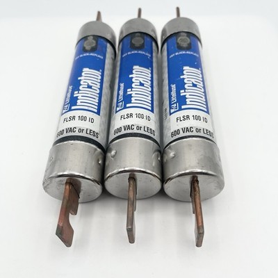 Littelfuse FLSR100 ID Fuse FLSR 100 ID 600VAC Time-Delay Used TESTED Lot of 3