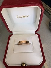 C de Cartier Wedding Band Rose Gold. Size 49 (J) 18ct Gold. Cartier Receipt