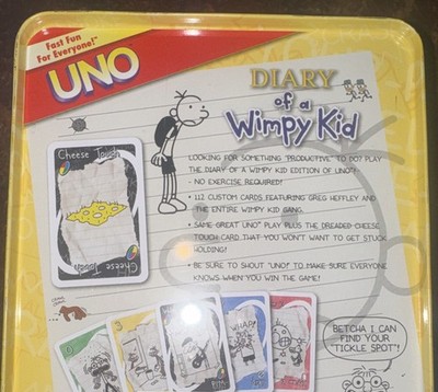 UNO Card Game DIARY of a WIMPY KID in COLLECTIBLE TIN 100% COMPLETE 2010