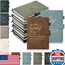 Roowest 10 Pcs Employees Appreciation Gifts Motivational A5 Leather Journal Note