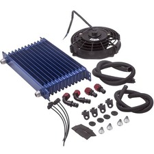 13 Row Oil Cooler 7 Electric Cooling Fan Hose 10-an Hose End Kit 13 Row Oil Cooler 7 Electric Cooling Fan Hose 10-an Hose End Kit