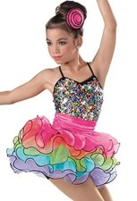 Weissman's -"Aye Carumba" - Ballet/Tap/Jazz Costume - Size Int. Child 7-8