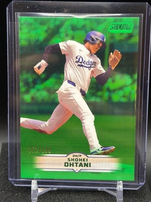 Shohei Ohtani 2025 Stadium Club Green Foil Parallel #152/199 - Dodgers