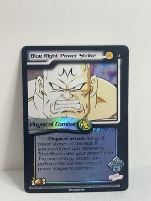 HOLO FOIL DBZ Score Blue Right Power Strike World Games saga #11
