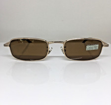 New VINTAGE CALVIN KLEIN CK 158 Sunglasses CK 158S Col. 510 Shiny Gold Italy
