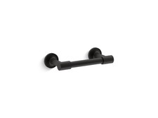 KOHLER 14377-BL Purist  Pivoting Toilet Paper Holder, Matte Black
