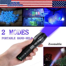 UV Flashlight Black Light Super Bright 120000lm Torch Ultra Violet Lamp LED