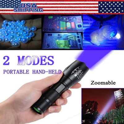 #ad UV Flashlight Black Light Super Bright 120000lm Torch Ultra Violet Lamp LED $6.29