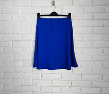 Forever 21 Cobalt Blue A-Line Flared Mini Skirt Size 8 Electric Royal Skater