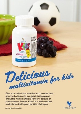 2 FOREVER KIDS Chewable MULTIVITAMINS  Health, Growing Minds Bodies. 120 tablets