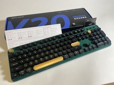 EWEADN Seunkwang V20 Green Typewriter Mechanical Keyboard Retro Punk