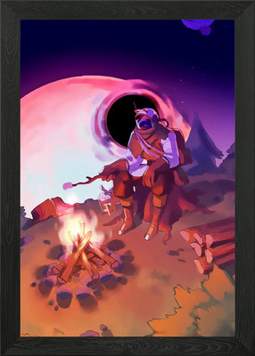 Outer Wilds Space Gaming Gerahmtes Wandbild Poster Leinwanddruck Bild