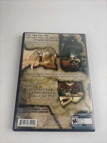 God of War PS2 PlayStation 2 Greatest Hits solo scatola di ricambio + disco difettoso - Foto 2 di 7