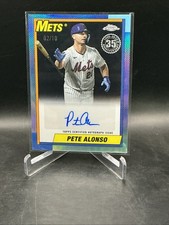 Topps 2025 cromo Pete Alonso #90cua-pa 35 aniversario automático/10