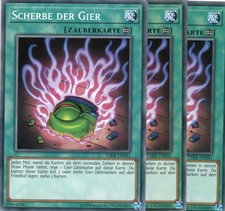yugioh 3x Scherbe der Gier YSKR-DE041 COMMON DEUTSCH