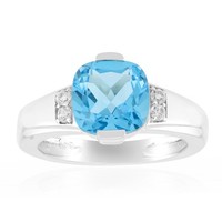 Cavill Ring Marambaia Topas 2,45Ct Silber 925 Palladium Zirkon Weiß