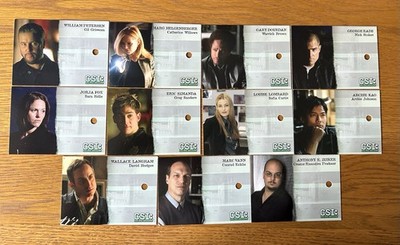 CSI Definitive Series 3 Rare Unsigned Autograph 11 Card Set Strictly Ink
