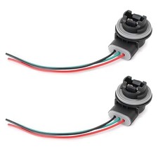 2 PCS 3157B Bulb Socket, Bulb Wiring Pigtail Socket, Car Turn Signal Brake